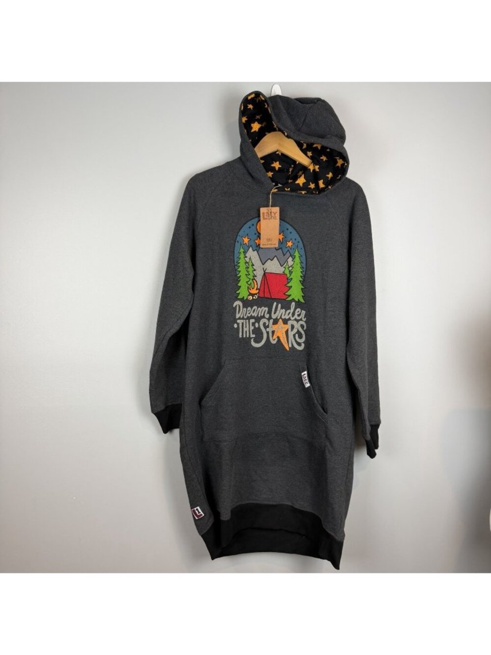 Lazy One Sleep Hoodie Dream Under Stars Pajama Sweatshirt Size S/M NWT